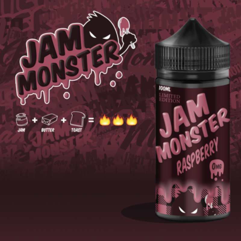 Jam Monster Raspberry 100ml (Limited Edition)